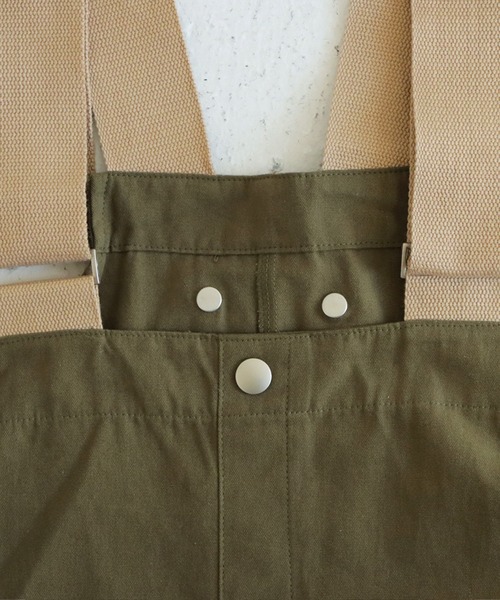 antiqua（アンティカ）の「ワークサロペットスカート（スカート・レディース・ブラック/カーキ・FREE）」の18枚目の写真