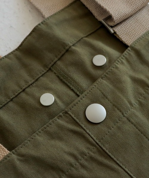 antiqua（アンティカ）の「ワークサロペットスカート（スカート・レディース・ブラック/カーキ・FREE）」の17枚目の写真