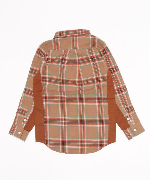 KRIFF MAYER Kid's Collection（クリフメイヤーキッズコレクション）の「バイカラーシャツ（シャツ/ブラウス・キッズ・ワインレッド/ネイビー/ベージュ・170/150/130/140/120/160）」の15枚目の写真