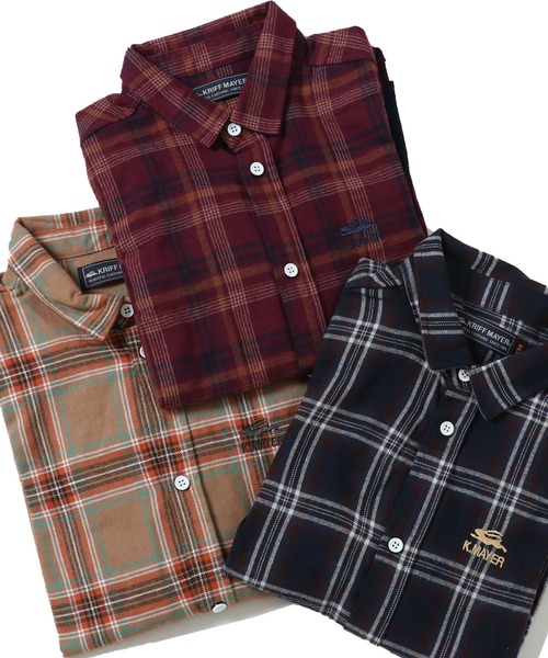 KRIFF MAYER Kid's Collection（クリフメイヤーキッズコレクション）の「バイカラーシャツ（シャツ/ブラウス・キッズ・ワインレッド/ネイビー/ベージュ・170/150/130/140/120/160）」の13枚目の写真