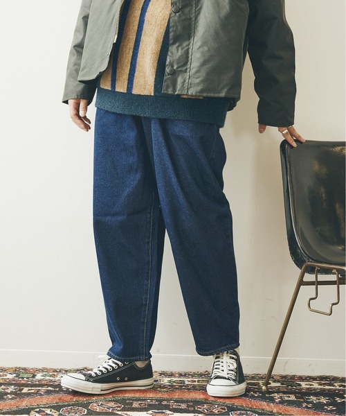 JOURNAL STANDARD（ジャーナルスタンダード）の「【人気デニム殿堂入りベストセラー21FW】バルーン デニム パンツ（デニムパンツ・メンズ・ブラック/ネイビー/ナチュラル/ネイビー系・MEDIUM/LARGE/SMALL/X-LARGE）」の7枚目の写真