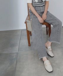 COLONY 2139 | 裾フリンジセンターシームデニムパンツ(デニムパンツ)