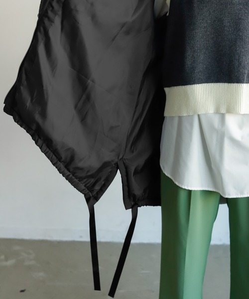 Birthday room（バースデイルーム）の「大人カジュアルにぴったり。モンスターオーバーシルエットパーカーコート（モッズコート・レディース・ブラック/カーキ・FREE）」の17枚目の写真
