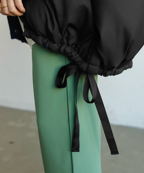 Birthday room（バースデイルーム）の「大人カジュアルにぴったり。モンスターオーバーシルエットパーカーコート（モッズコート・レディース・ブラック/カーキ・FREE）」の4枚目の写真