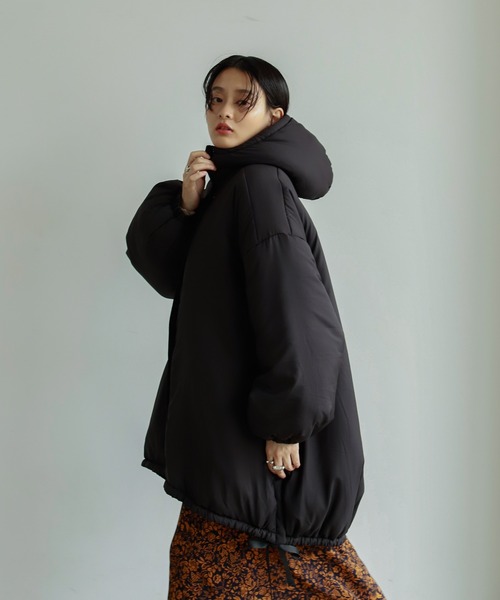 Birthday room（バースデイルーム）の「大人カジュアルにぴったり。モンスターオーバーシルエットパーカーコート（モッズコート・レディース・ブラック/カーキ・FREE）」の22枚目の写真