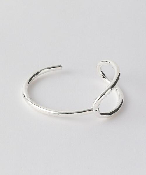 green label relaxing（グリーンレーベルリラクシング）の「メタルフレーム アシンメトリー ブレスレット（ブレスレット・レディース・シルバー/ゴールド・FREE）」の2枚目の写真