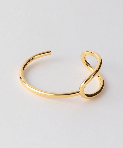 green label relaxing（グリーンレーベルリラクシング）の「メタルフレーム アシンメトリー ブレスレット（ブレスレット・レディース・シルバー/ゴールド・FREE）」の4枚目の写真