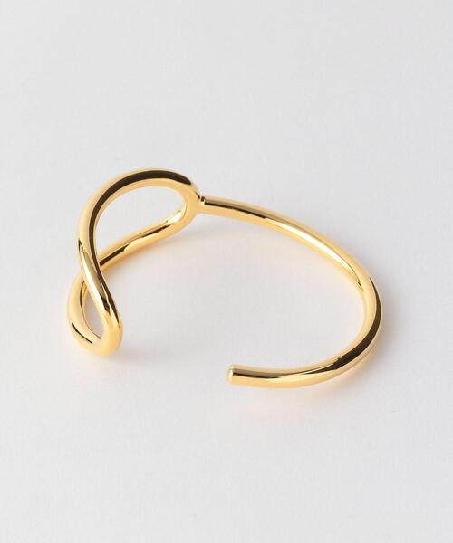 green label relaxing（グリーンレーベルリラクシング）の「メタルフレーム アシンメトリー ブレスレット（ブレスレット・レディース・シルバー/ゴールド・FREE）」の3枚目の写真