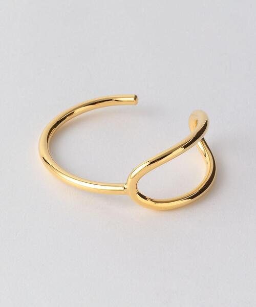 green label relaxing（グリーンレーベルリラクシング）の「メタルフレーム アシンメトリー ブレスレット（ブレスレット・レディース・シルバー/ゴールド・FREE）」の6枚目の写真