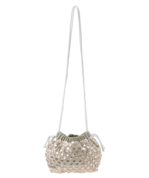 merry jenny（メリージェニー）の「flowerスパンコールポシェット（ショルダーバッグ・レディース・ブラック/ベージュ・FREE）」の10枚目の写真