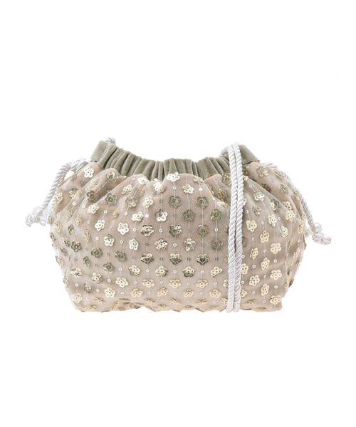 merry jenny（メリージェニー）の「flowerスパンコールポシェット（ショルダーバッグ・レディース・ブラック/ベージュ・FREE）」の13枚目の写真