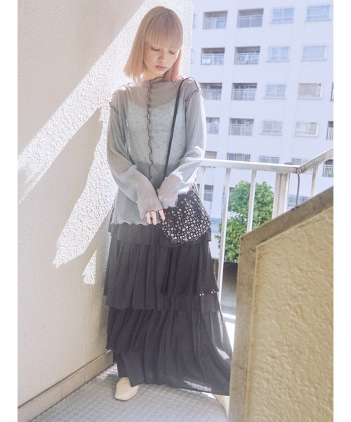 merry jenny（メリージェニー）の「flowerスパンコールポシェット（ショルダーバッグ・レディース・ブラック/ベージュ・FREE）」の16枚目の写真