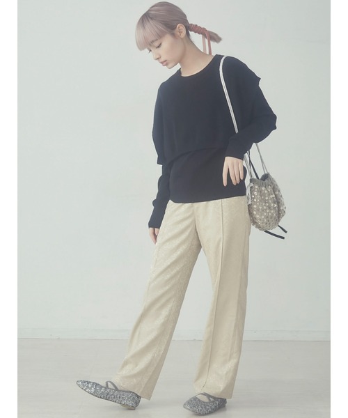 merry jenny（メリージェニー）の「flowerスパンコールポシェット（ショルダーバッグ・レディース・ブラック/ベージュ・FREE）」の21枚目の写真