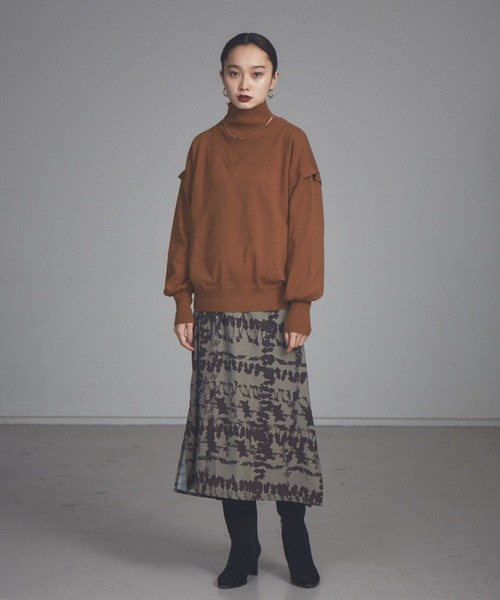 NOMINE（ノミネ）の「【展開店舗限定】2WAYフォルムワンピース（ワンピース・レディース・チャコールグレー/カーキ/ブルー/グリーン・フリー）」の16枚目の写真