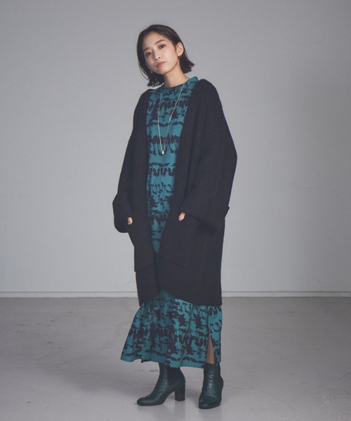 NOMINE（ノミネ）の「【展開店舗限定】2WAYフォルムワンピース（ワンピース・レディース・チャコールグレー/カーキ/ブルー/グリーン・フリー）」の9枚目の写真