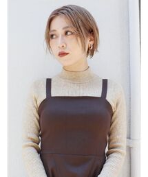 【ONLINE限定】ミニマルスタンドネックニット