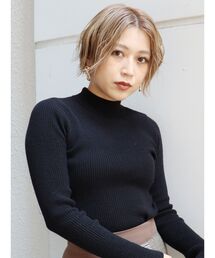 MURUA | 【ONLINE限定】ミニマルスタンドネックニット(ニット/セーター)