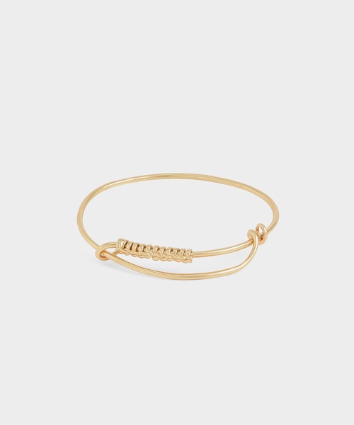 CHARLES & KEITH(チャールズ & キース)の「ツイストバングル ブレスレット / Twist Bangle Bracelet(ブレスレット・レディース・ゴールド系その他2/シルバー・FREE)」の2枚目の写真