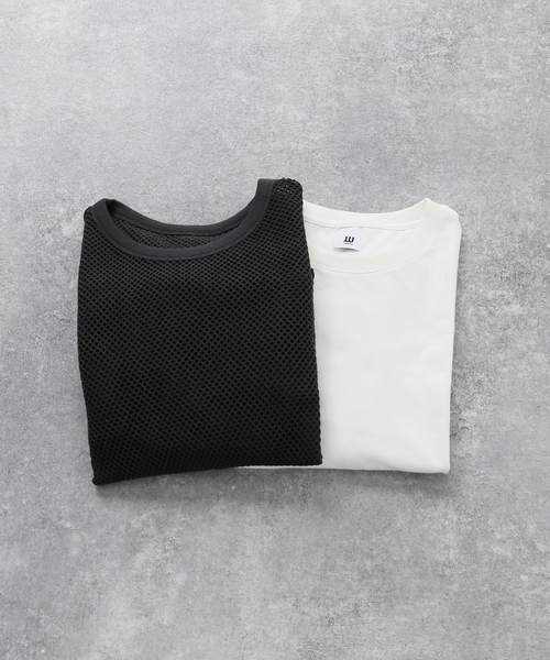 JOINT WORKS(ジョイントワークス)の「JW-メッシュ&カットソー 2IN SET(Tシャツ/カットソー・メンズ・サックスブルー/アイボリー/ブラック系その他・MEDIUM/LARGE)」の3枚目の写真
