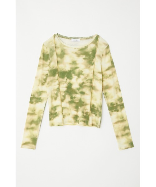 LAGUA GEM（ラグアジェム）の「TIE DYE RIB TOPS（Tシャツ