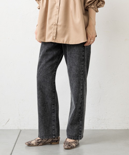 prose verse（プロズヴェール）の「デニムXツイル/ストレートパンツ（その他パンツ・レディース・ブラック/ブルー/アイボリー/ブラック系その他・MEDIUM）」の13枚目の写真