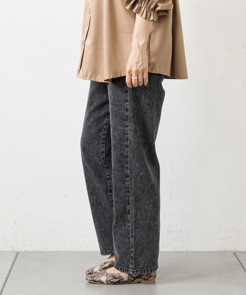 prose verse（プロズヴェール）の「デニムXツイル/ストレートパンツ（その他パンツ・レディース・ブラック/ブルー/アイボリー/ブラック系その他・MEDIUM）」の6枚目の写真