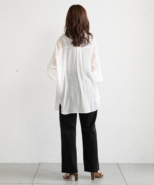 prose verse（プロズヴェール）の「デニムXツイル/ストレートパンツ（その他パンツ・レディース・ブラック/ブルー/アイボリー/ブラック系その他・MEDIUM）」の21枚目の写真