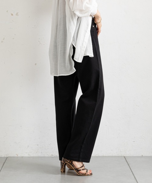 prose verse（プロズヴェール）の「デニムXツイル/ストレートパンツ（その他パンツ・レディース・ブラック/ブルー/アイボリー/ブラック系その他・MEDIUM）」の22枚目の写真