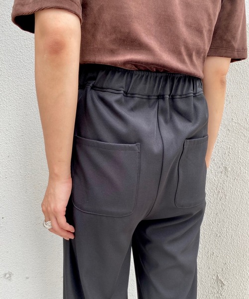 Kastane(カスタネ)の「カラバリタックジャージーパンツ(その他パンツ・レディース・ブラック/パープル/ブラウン/グリーン/アイボリー・1/2)」の11枚目の写真