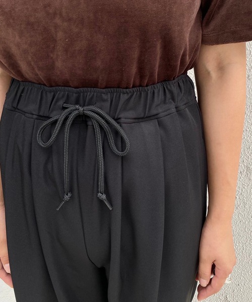 Kastane(カスタネ)の「カラバリタックジャージーパンツ(その他パンツ・レディース・ブラック/パープル/ブラウン/グリーン/アイボリー・1/2)」の13枚目の写真