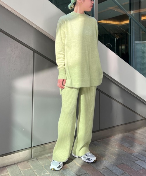 fukuu(フクウ)の「【セットアップ対応可】 リサイクルウール サイドスリットニットトップス(その他トップス・レディース・ブラウン/チャコールグレー/ライム・FREE)」の18枚目の写真
