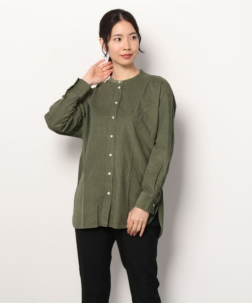 GAP(ギャップ)の「コーデュロイシャツ(シャツ/ブラウス・レディース・ネイビー/ホワイト系その他/ベージュ系その他/カーキ・S/L/XS/XXS/M)」の13枚目の写真