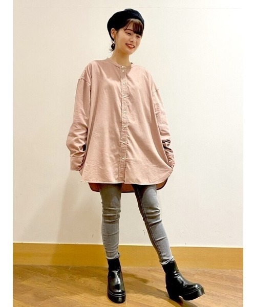 GAP(ギャップ)の「コーデュロイシャツ(シャツ/ブラウス・レディース・ネイビー/ホワイト系その他/ベージュ系その他/カーキ・S/L/XS/XXS/M)」の16枚目の写真