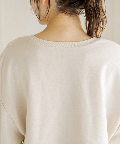 OLIVE des OLIVE（オリーブデオリーブ）の「肩開き裏毛プルオーバー（スウェット・レディース・アイボリー/ブラウン/ミント・FREE）」の16枚目の写真