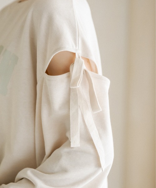 OLIVE des OLIVE（オリーブデオリーブ）の「肩開き裏毛プルオーバー（スウェット・レディース・アイボリー/ブラウン/ミント・FREE）」の19枚目の写真