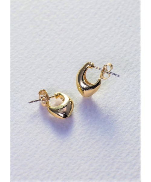 mou（モウ）の「【Na.moda】Plump mini glossy pierce（ピアス（両耳用）・レディース・シルバー/ゴールド・FREE）」の4枚目の写真