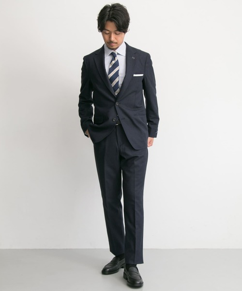 URBAN RESEARCH(アーバンリサーチ)の「URBAN RESEARCH Tailor アーバンアスレチックコーデュラ パンツ∴(スーツパンツ・メンズ・ネイビー/グレー・SMALL)」の16枚目の写真
