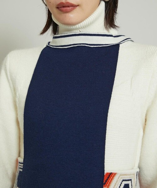 TAN（タン）の「【TAN(タン)】トータスシェルパターンベスト 21AW-9（ベスト・レディース・ブラック/オレンジ・FREE）」の9枚目の写真