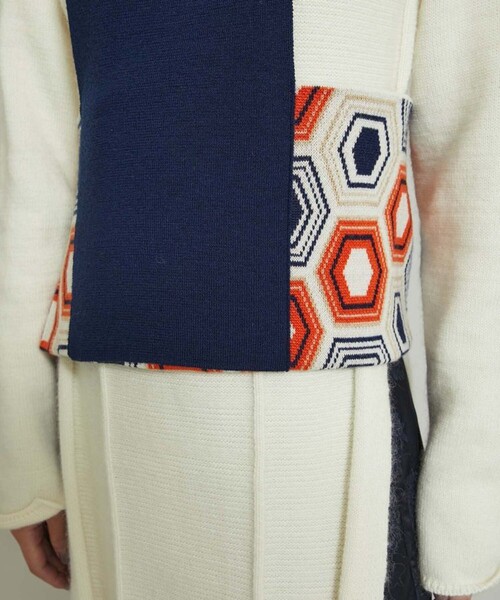 TAN（タン）の「【TAN(タン)】トータスシェルパターンベスト 21AW-9（ベスト・レディース・ブラック/オレンジ・FREE）」の13枚目の写真