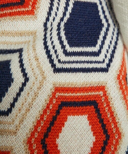 TAN（タン）の「【TAN(タン)】トータスシェルパターンベスト 21AW-9（ベスト・レディース・ブラック/オレンジ・FREE）」の7枚目の写真