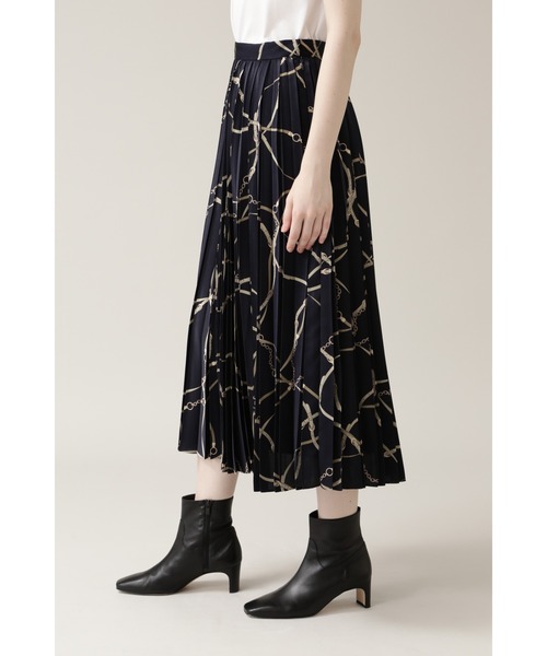 BOSCH（ボッシュ）の「◇チェーンベルトプリントスカート（スカート