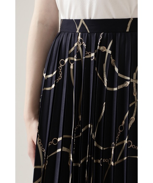 BOSCH（ボッシュ）の「◇チェーンベルトプリントスカート（スカート