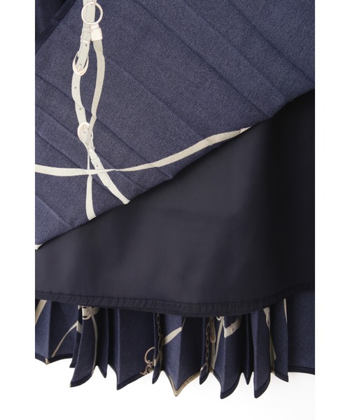 BOSCH（ボッシュ）の「◇チェーンベルトプリントスカート（スカート