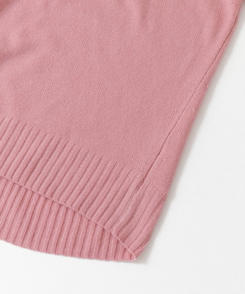 URBAN RESEARCH Sonny Label（アーバンリサーチサニーレーベル）の「RICH SOFT WOOLハイネックプルオーバー（ニット/セーター・レディース・チャコールグレー/オフホワイト/ピンク/ブルー・FREE）」の9枚目の写真