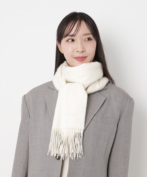 専用　【新品タグ付き】FURLA 無地ビッグマフラー カシミヤ100% FURLA マフラー ストール カシミヤ100％ 無地 洗える ビッグマフラー