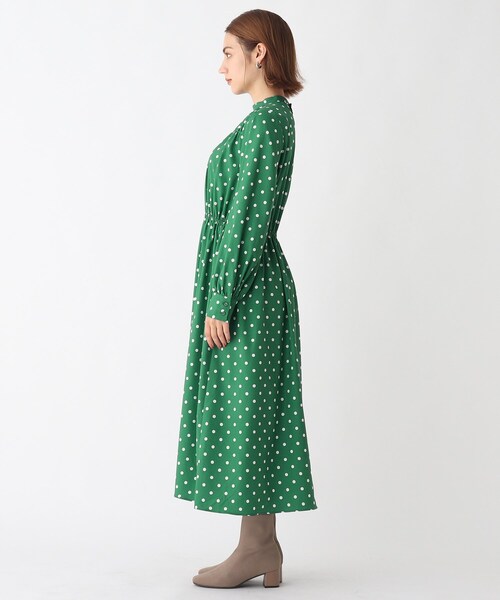 AG by aquagirl（エージーバイアクアガール）の「◆ポルカドットギャザーワンピース【WEB限定サイズ】（ワンピース・レディース・ブラック系/グリーン系その他2/ライトパープル・36/38/40）」の5枚目の写真