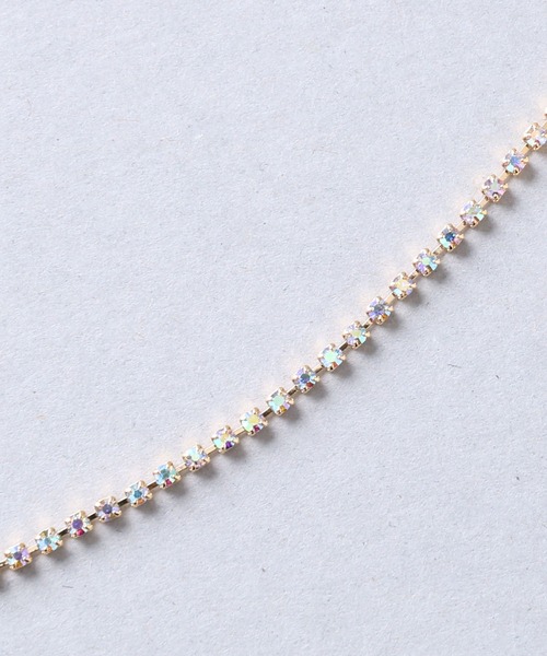 Manon's Selection(マノンズセレクション)の「ビジューチェーンフックピアス(ピアス(両耳用)・レディース・ゴールド/シルバー・ONE SIZE)」の4枚目の写真