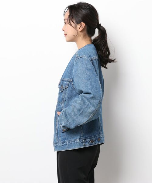 CAPRICIEUX LE'MAGE（カプリシューレマージュ）の「【Sunny Side Up/サニーサイドアップ】2for1デニムジャケット（ブルゾン・レディース・ブルー・FREE）」の2枚目の写真