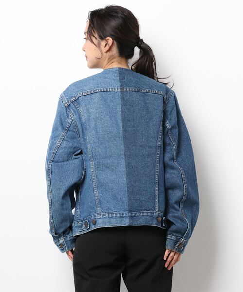 CAPRICIEUX LE'MAGE（カプリシューレマージュ）の「【Sunny Side Up/サニーサイドアップ】2for1デニムジャケット（ブルゾン・レディース・ブルー・FREE）」の4枚目の写真