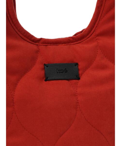 koe（コエ）の「軽量キルティングショッパーバッグ*（トートバッグ・レディース・アイボリー/レッド系その他5/ブラック/カーキ・FREE）」の13枚目の写真